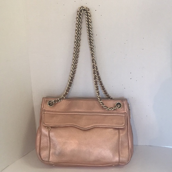 Rebecca minkoff rose gold bag Clearance